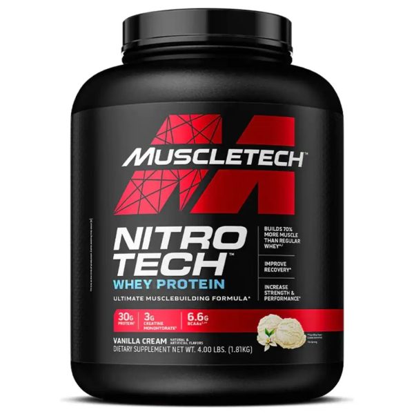 NITRO TECH WHEY  PROTEIN 4 LBS MUSCLETECH